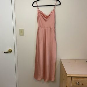 Park and Fifth Bowen Dress in Bubblegum Satin